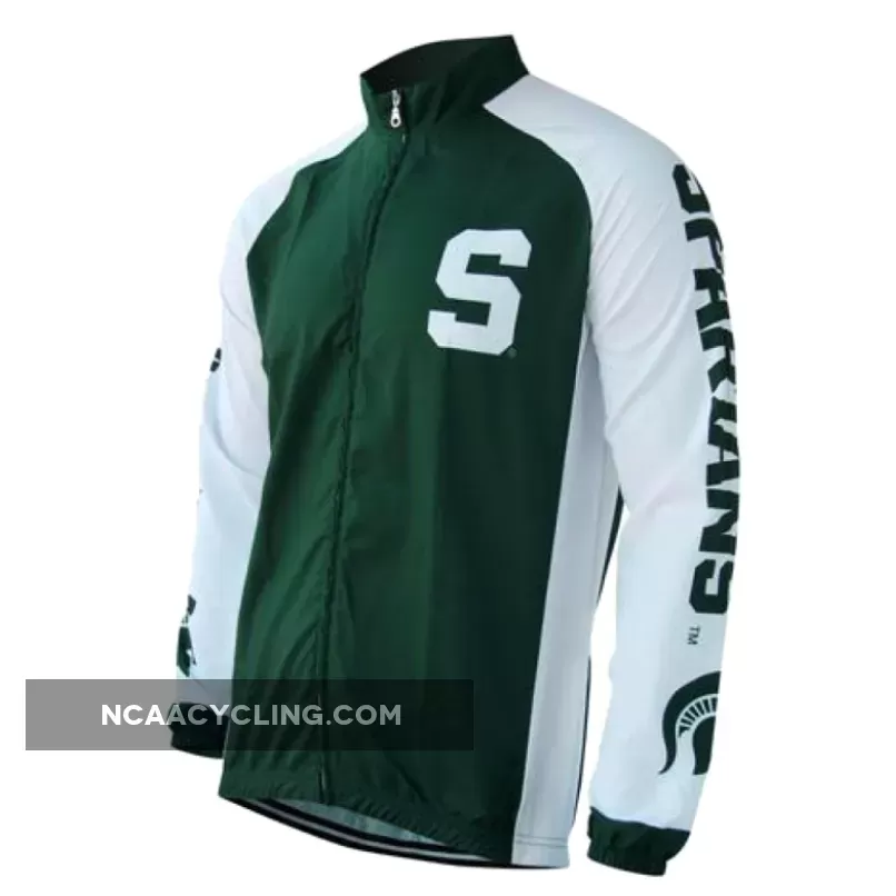 NCAA MSU Michigan State Spartans Long Sleeve Cycling Jerseys Z-1905387