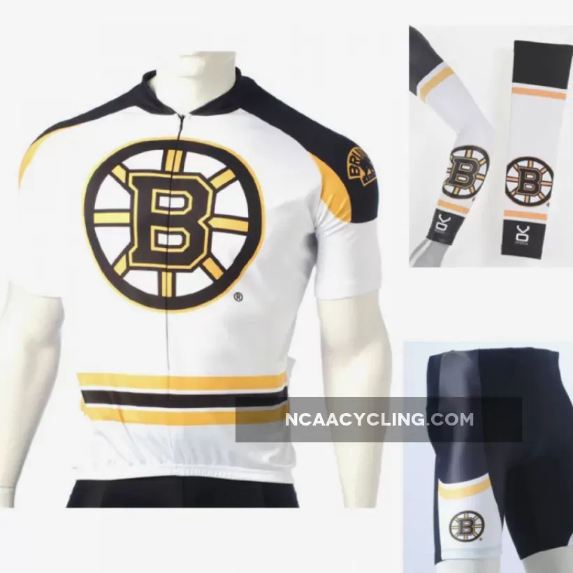 NHL Boston Bruins Cycling Jerseys Bib Shorts Arm Warmers