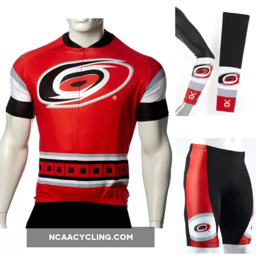 NHL Carolina Hurricanes Cycling Jerseys Bib Shorts Arm Warmers