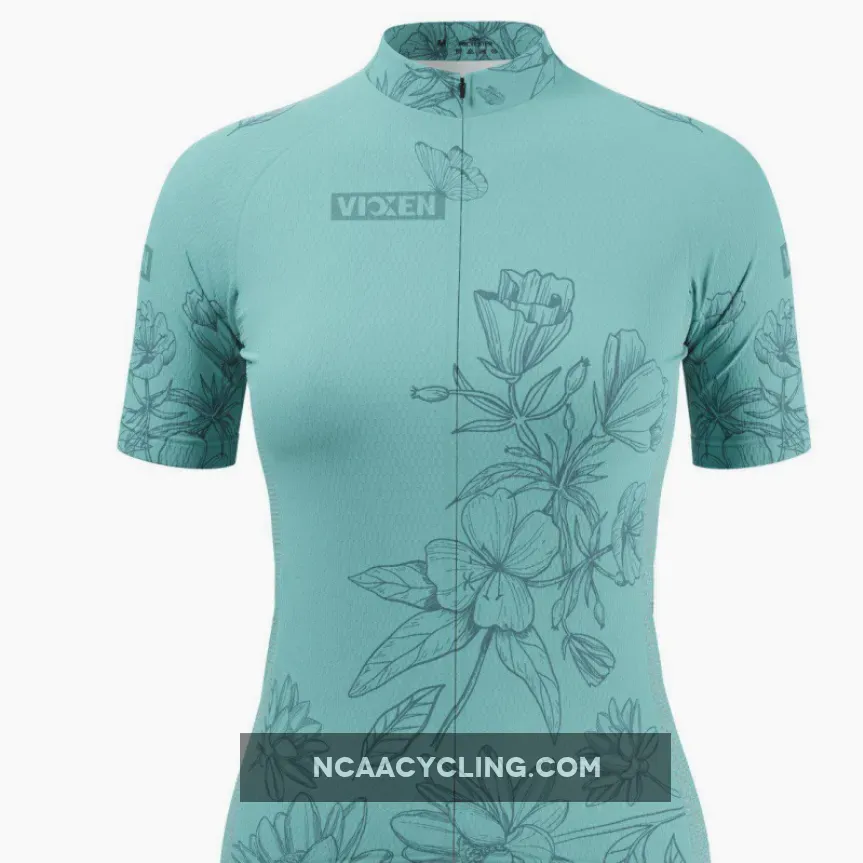 Women's Flower Power Short Sleeve Cycling Jersey Outlet