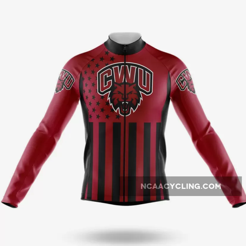 Central Washington University USA Long Sleeve Cycling Jersey Only