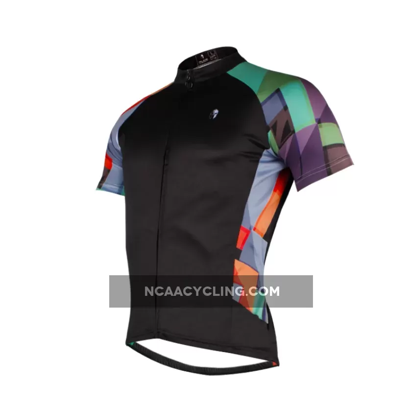 Ilpaladino Colorful Arms Breathable Black Jersey Men's Short-Sleeve Bicycling Shirts Summer Apparel Outdoor Sports Gear Quick Dry Wear NO.662