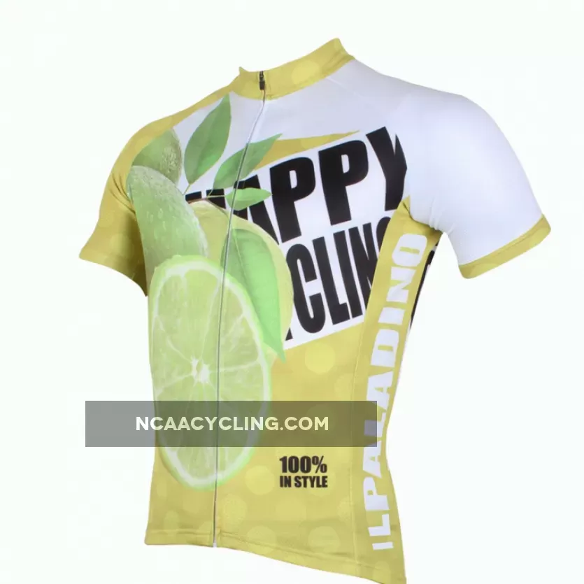 Happy Cycling Summer Fruit Lemon Men's Short-Sleeve Cycling Jersey Suit NO.177