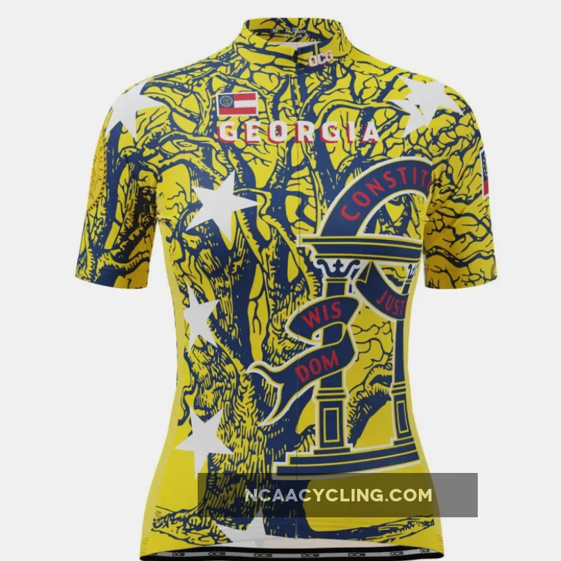 Women's Georgia US State Short Sleeve Cycling Jersey