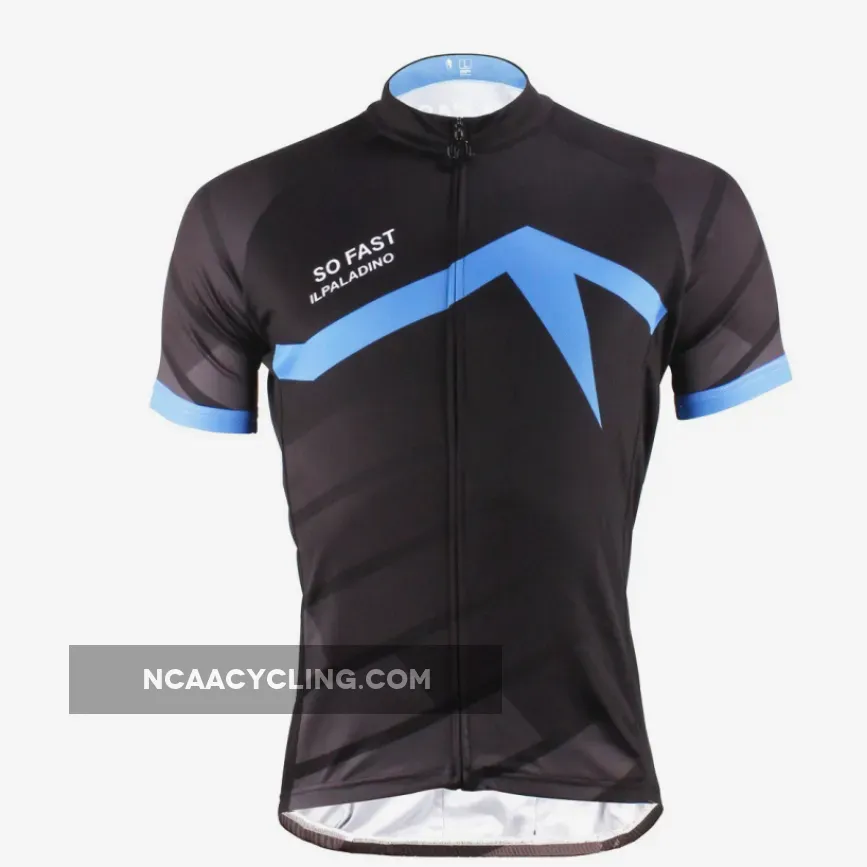 SO FAST Men's Cycling Jersey Bike Shirt Black T-shirt Cyclist NO.620