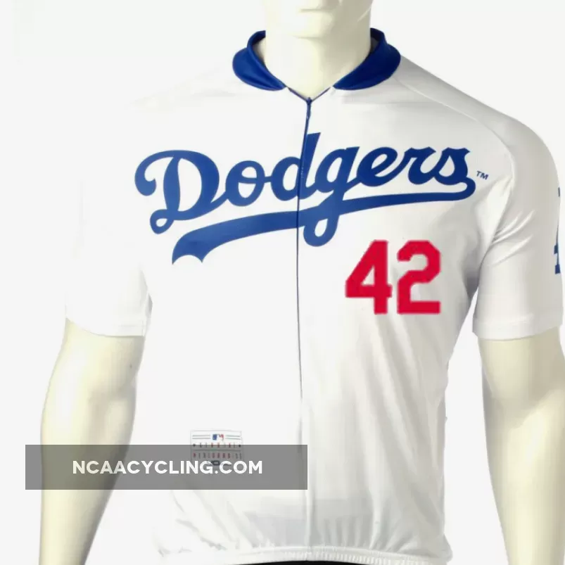 MLB ﻿Jackie Robinson 42 Los Angeles Dodgers Cycling Jerseys