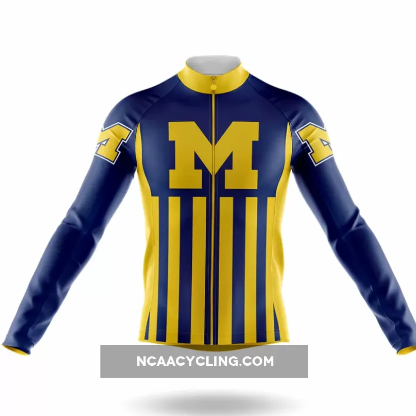 University of Michigan USA Long Sleeve Cycling Jersey Only