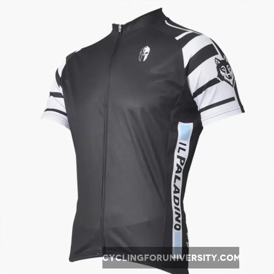 Wolf Soldier Man's Short-sleeve Cycling Jersey T-shirt Summer Black NO.007