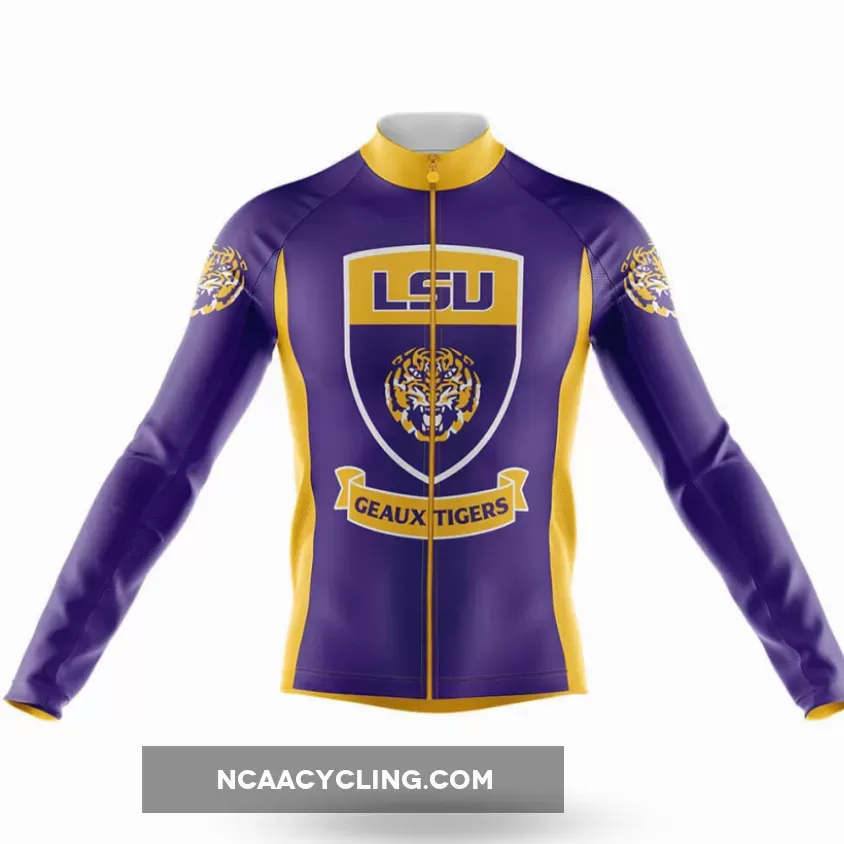 LSU Tigers Shield Long Sleeve Cycling Jersey Only Brand New