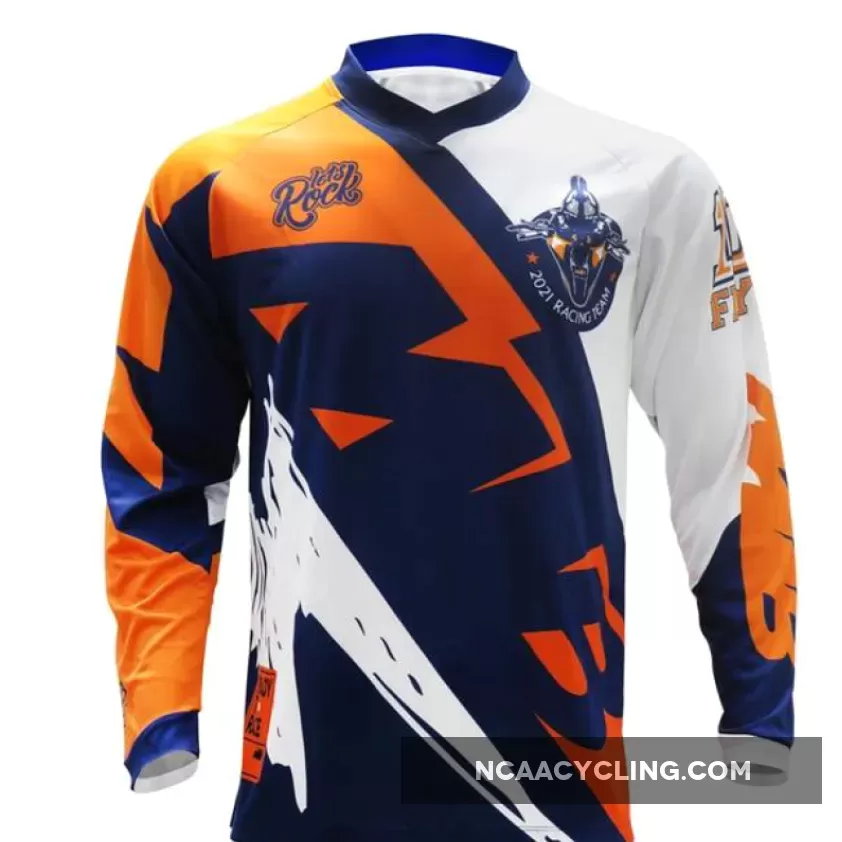 MTB Jerseys Full Sleeves MTB Jersey Quickdry Motocross Wear BMX Cycling Mountain Bike Clothing Downhill Outdoor Sport T Shirt