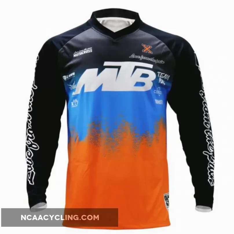 MTB Jerseys Full Sleeves MTB Jersey Quickdry Motocross Wear BMX Cycling Mountain Bike Clothing Downhill Outdoor Sport T Shirt
