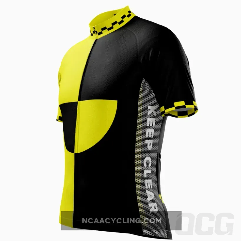 Men's Keep Clear Test Dummy Safety High Viz Cycling Jersey