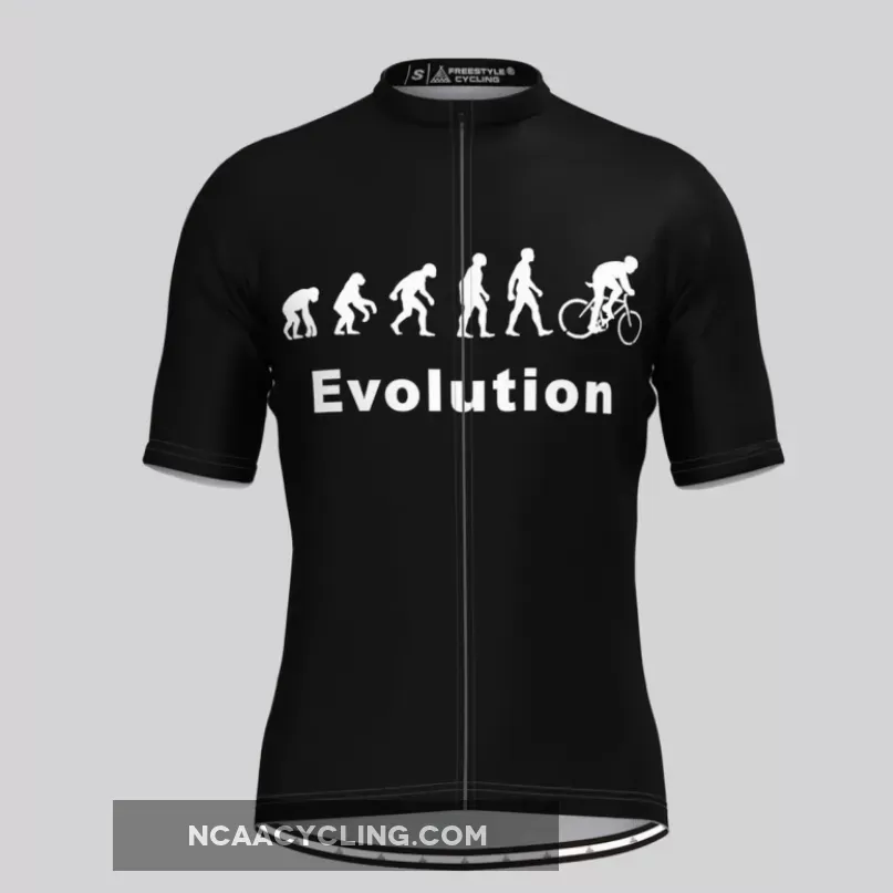 Evolution Team Men's Cycling Jersey Black For Sale