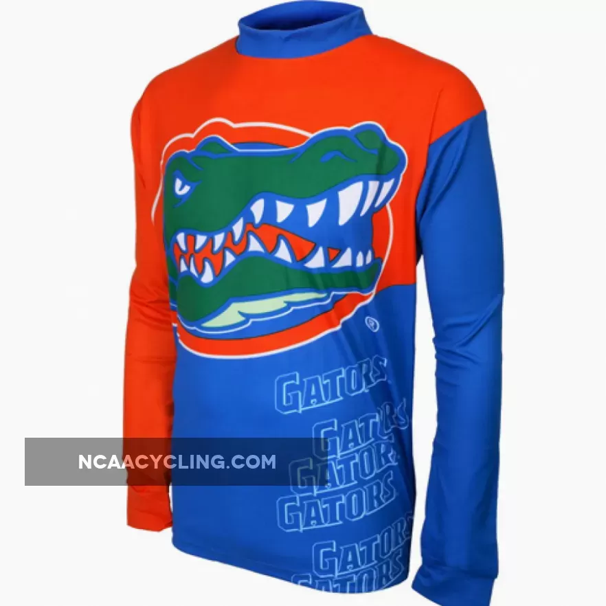 NCAA UF University of Florida Gators Long Sleeve MTB Bike Cycling Jerseys