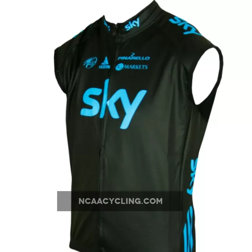 SKY 2012 PRO CYCLING Radsport-Profi-Team-Sleeveless Jersey Vest