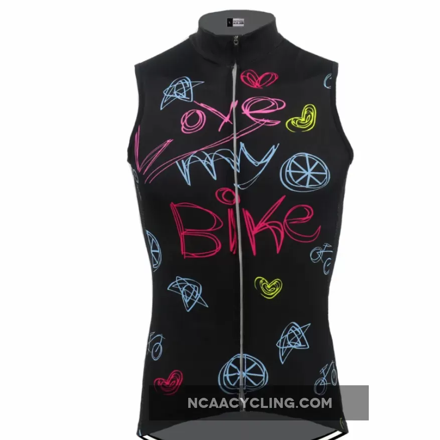 Love My Bike Women's Sleeveless Cycling Jersey For Sale