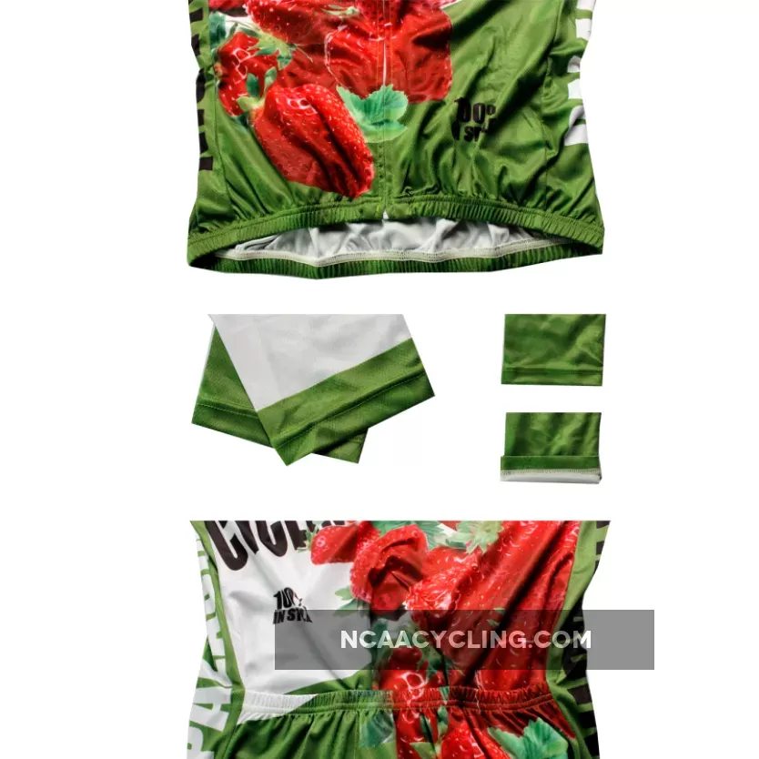 Happy Cycling Summer Fruit Strawberry Men's Short/Long-Sleeve Cycling Jersey Biking Shirts Breathable Outdoor Sports Gear Leisure Biking T-shirt Sports Clothes NO.174