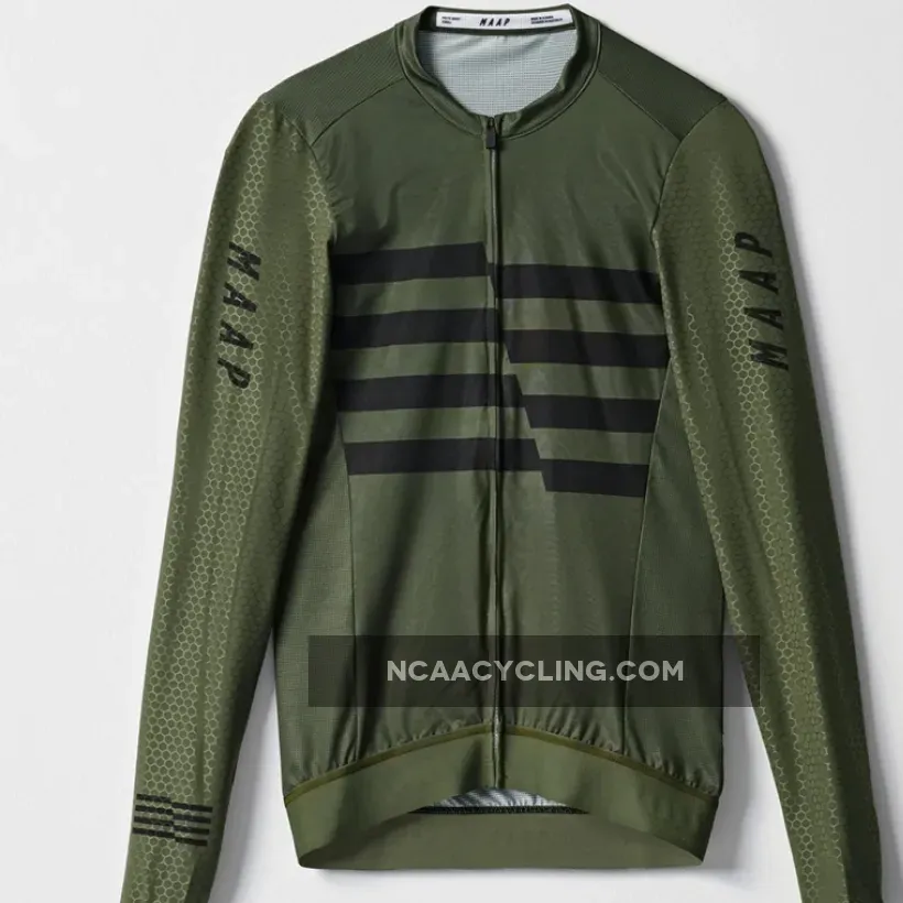 Maap Emblem Pro Hex long sleeve jersey - Green, Maap Long Sleeve Jersey