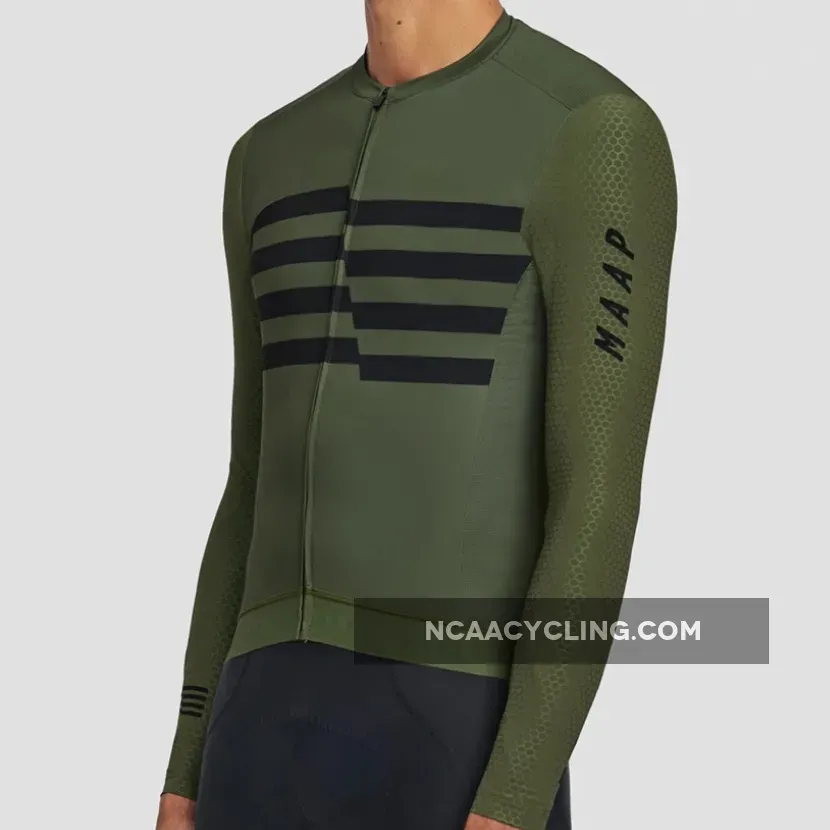 Maap Emblem Pro Hex long sleeve jersey - Green, Maap Long Sleeve Jersey