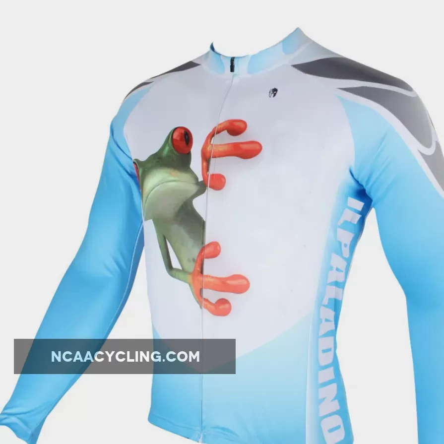 ILPALADINO Men's Long Sleeves Cycling Jersey Spring Autumn Exercise Bicycling Pro Cycle Clothing Racing Apparel Outdoor Sports Leisure Biking Shirts NO.156