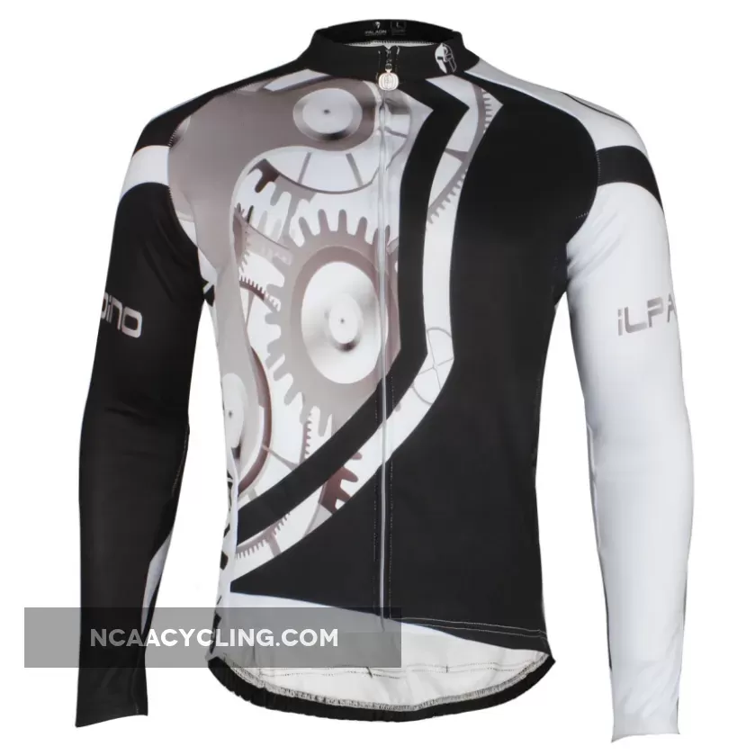 ILPALADINO Men's Long Sleeves Cycling Jacket Spring Autumn Exercise Bicycling Pro Cycle Clothing Racing Apparel Outdoor Sports Leisure Biking Shirts 617
