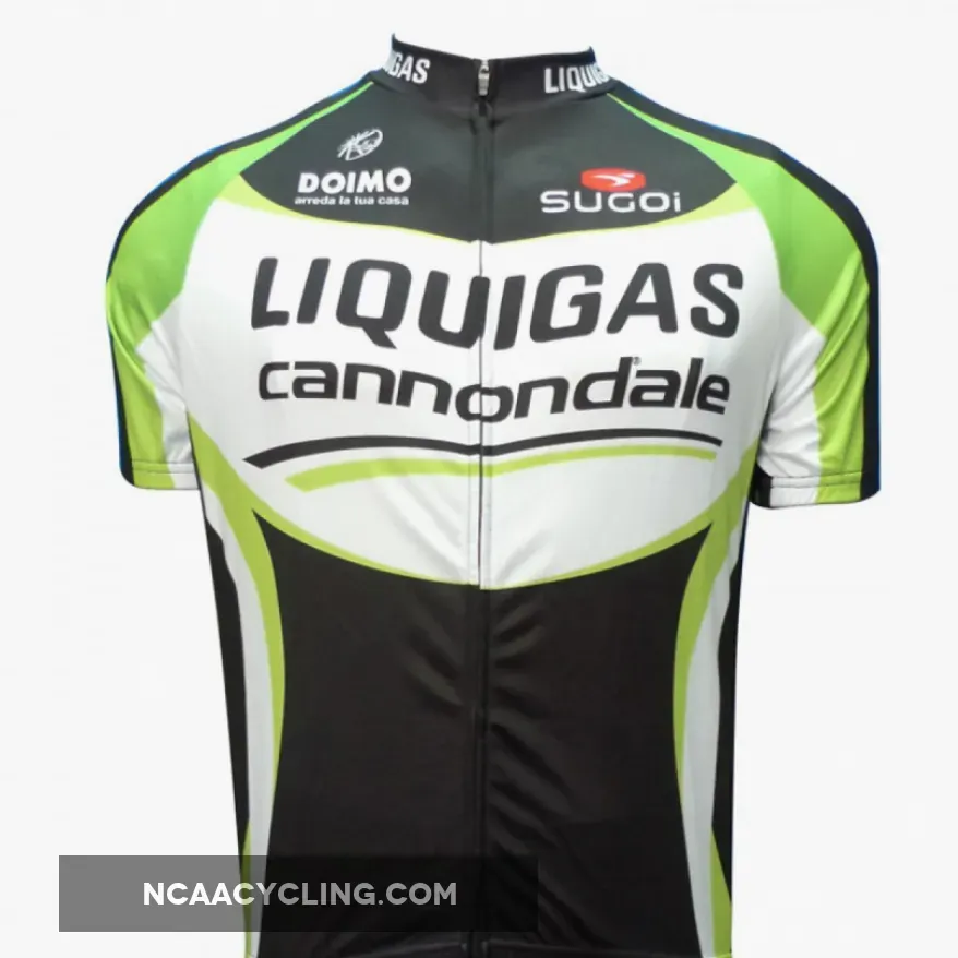 LIQUIGAS CANNONDALE 2012 black edition Short Sleeve Jersey