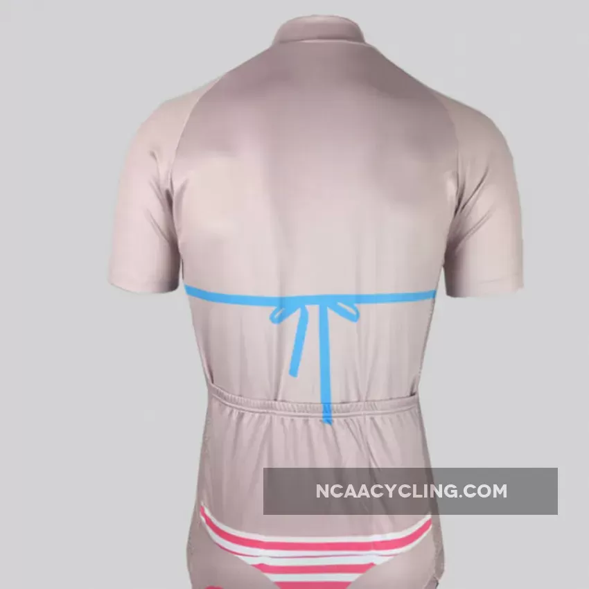 Pink Stripe Bikini Men Cycling Jersey Outlet