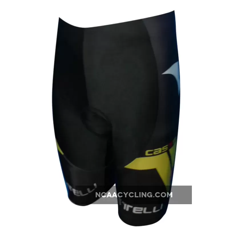 CASTELLI BLACK-Yellow Cycling Shorts For Sale