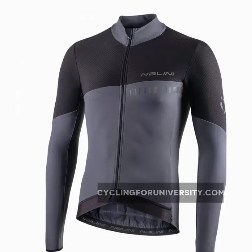 Nalini Xwarm B0W Black Gray Long Sleeve Jersey,