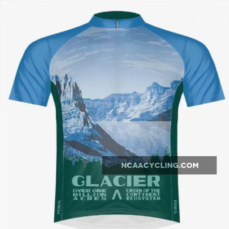 Primal Wear Glacier National Park Full Zip Short Sleeve Sport women's Cycling Jersey, National Park Cycling Jersey GLA1J60W_M