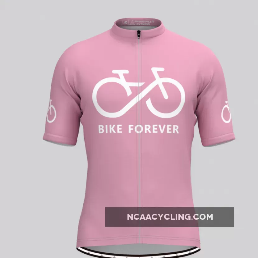 Bike Forever Men's Cycling Jersey-Ice Pink New Releases
