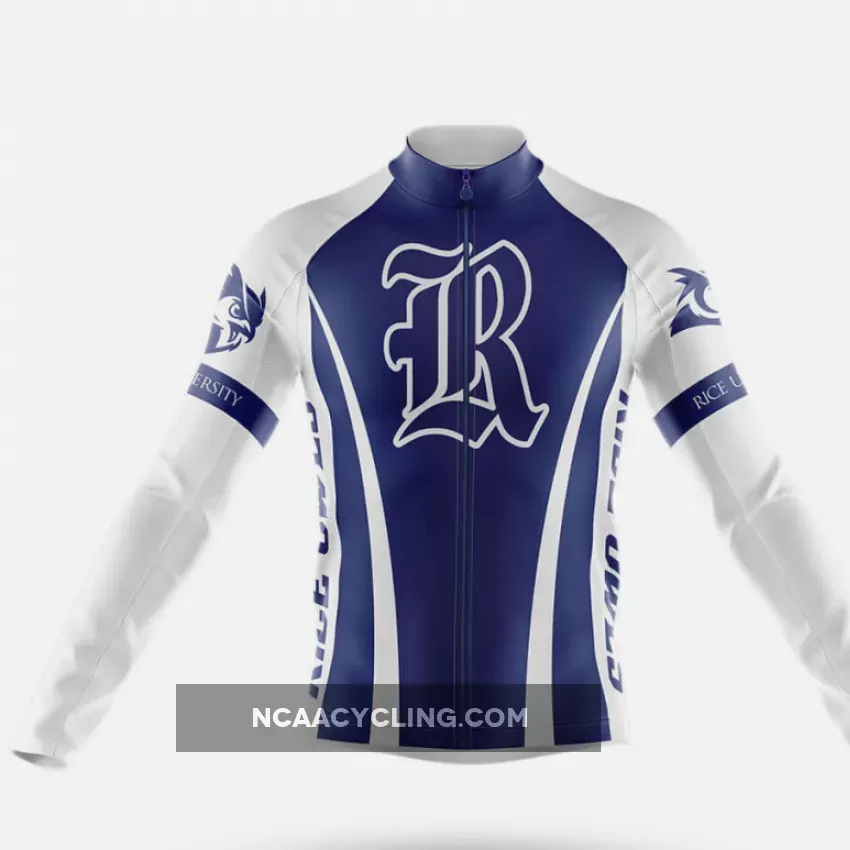 Rice University Long Sleeve Cycling Jersey Only Brand New