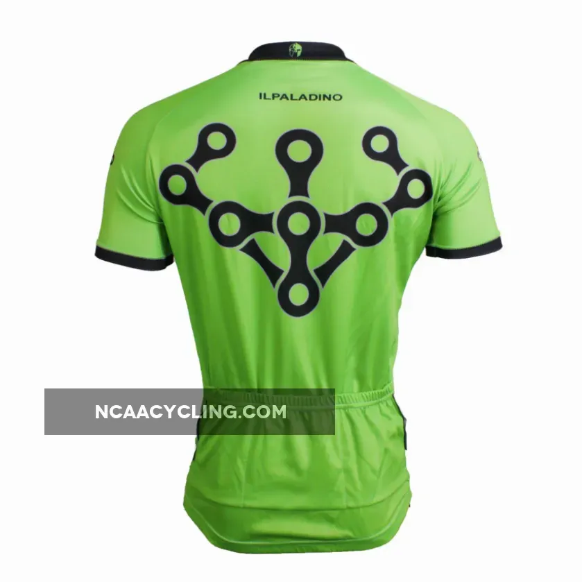 ILPALADINO Green Men's Cycling Jersey Green Comfortable Mountain Bike Clothes Bike Shirt Apparel Outdoor Sports Gear Leisure Biking T-shirt NO.625