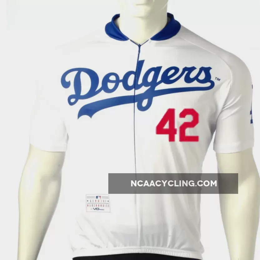 MLB ﻿Jackie Robinson 42 Los Angeles Dodgers Cycling Jerseys