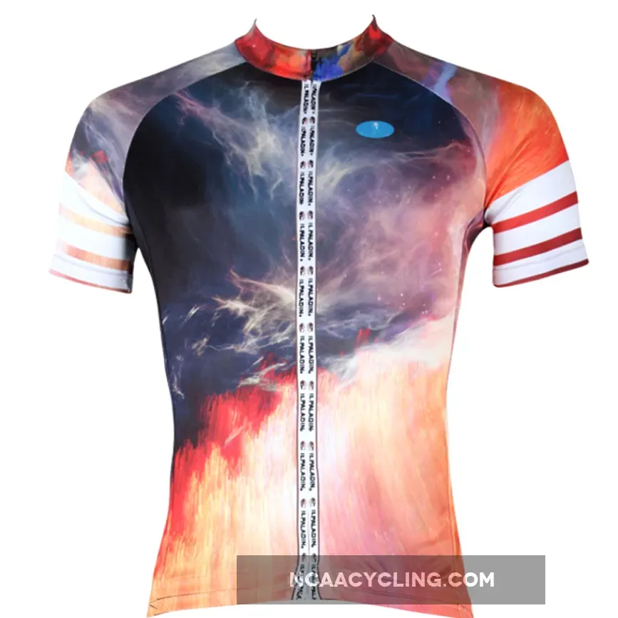 ILPALADINO Volcano Men's Professional MTB Cycling Jersey Breathable and Quick Dry Comfortable Bike Shirt for Summer NO.256