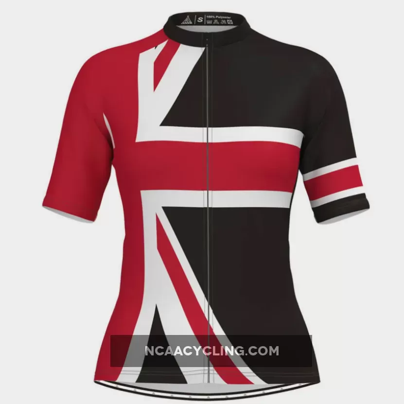 United Kingdom Flag Women's Cycling Jersey Black To Buy