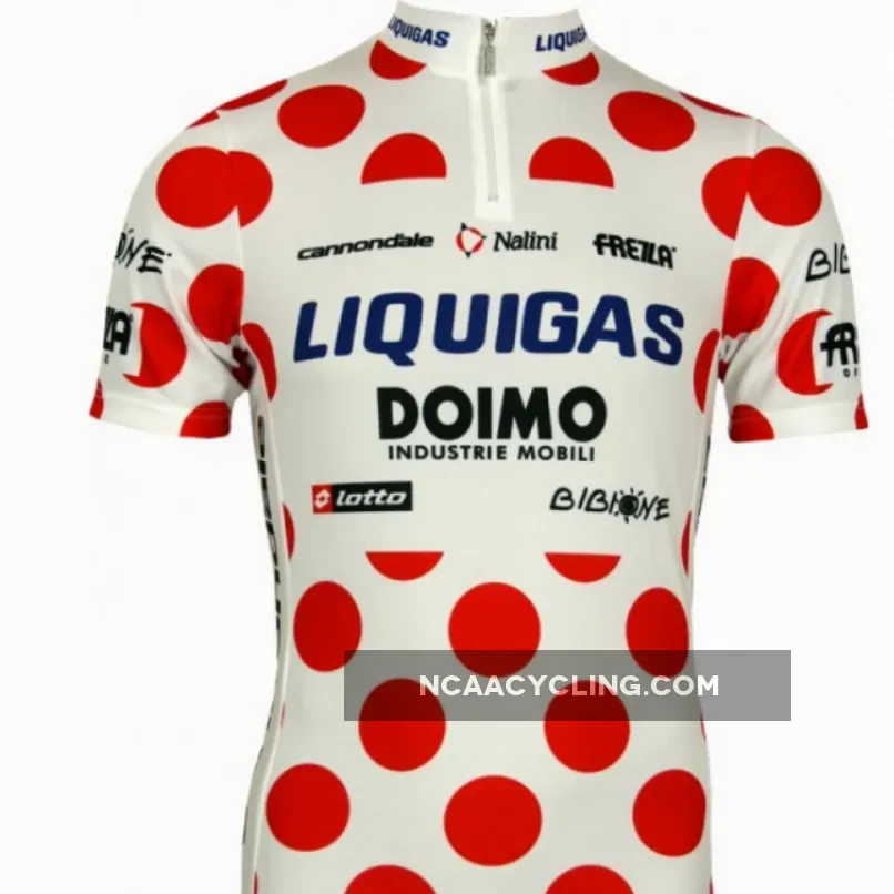 Liquigas Bergtrikot 2009 Radsport-Profi-Team Short Sleeve Jersey