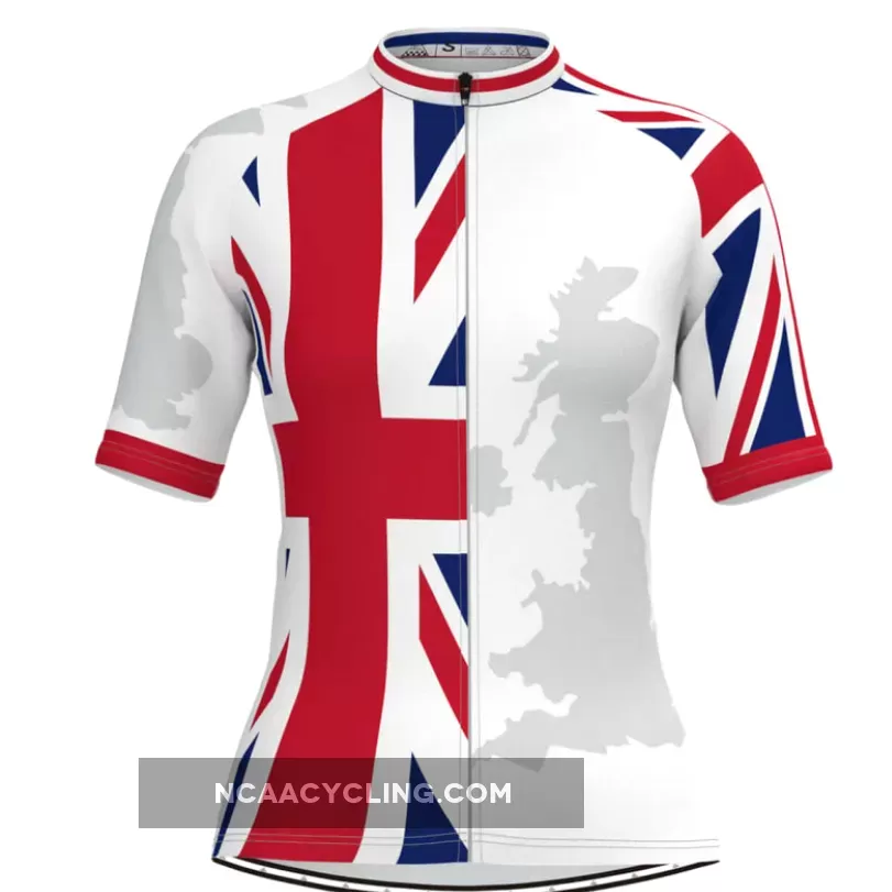 United Kingdom Flag Map Women's Cycling Jersey Brand New