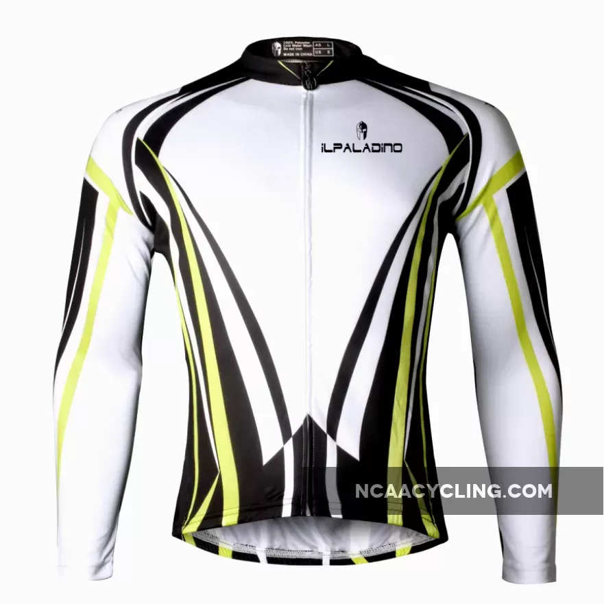 ILPALADINO Men's Long Sleeves Cycling Jersey Spring Autumn Exercise Bicycling Pro Cycle Clothing Racing Apparel Outdoor Sports Leisure Biking Shirts 707