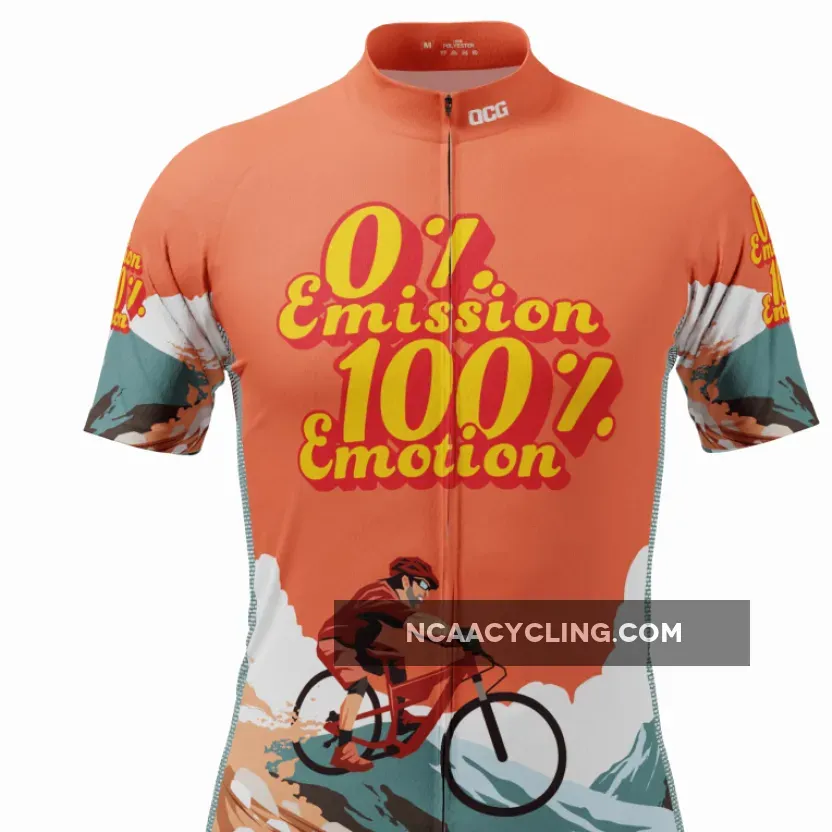 Men's No Emissions Full Emotion Short Sleeve Cycling Jersey