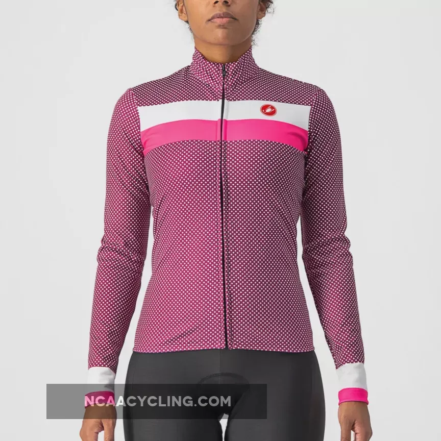 Castelli Volare woman long sleeves jersey - Pink, Volare Jayco