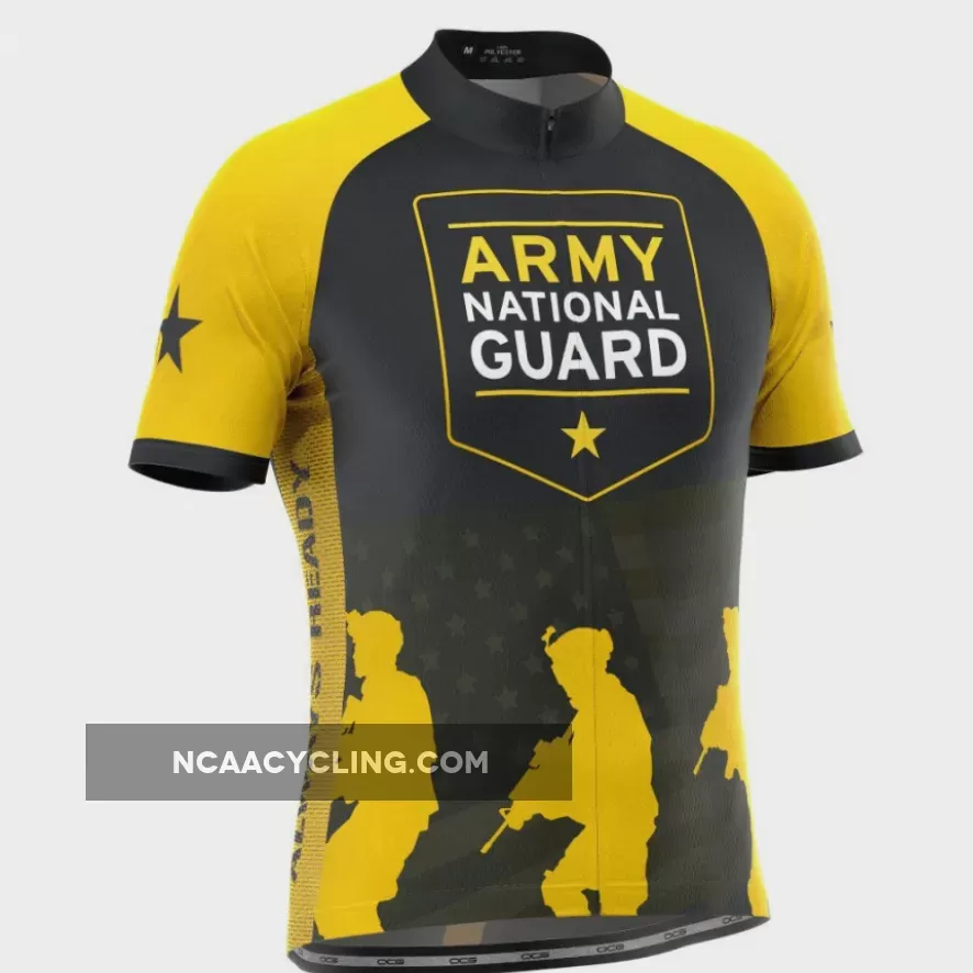 Men's US Army National Guard Short Sleeve Cycling Jersey, Us Army Cycling Jersey