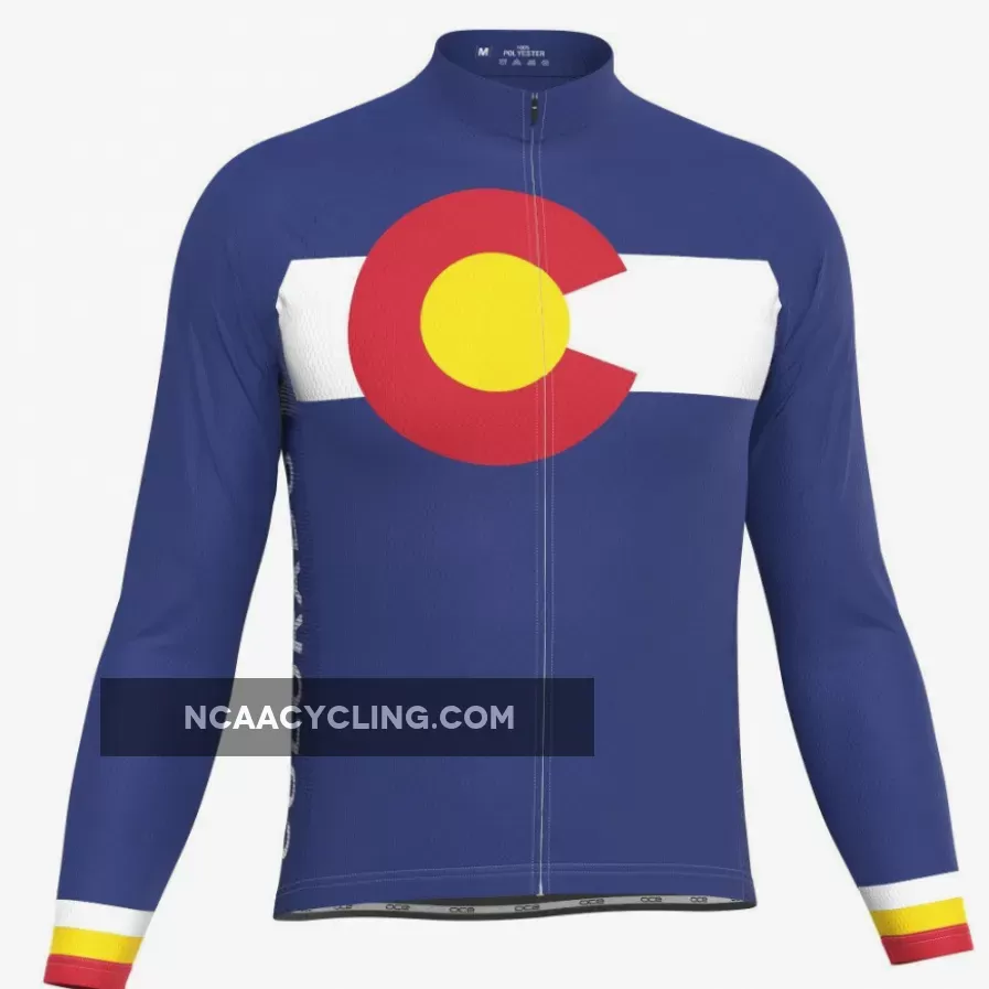 Men's Colorado USA State Long Sleeve Cycling Jersey
