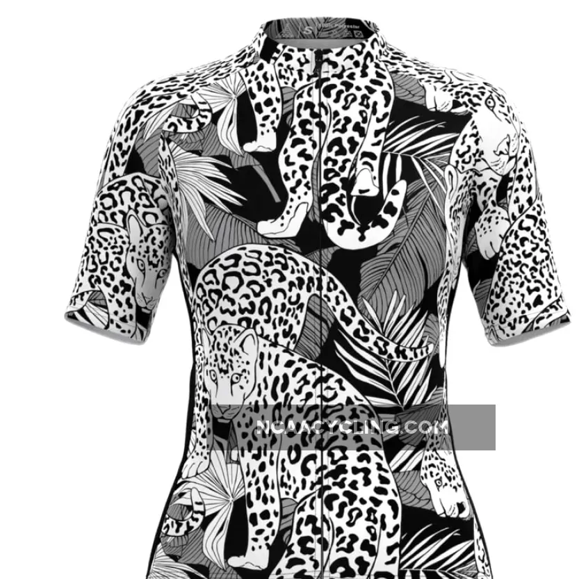 Women's Tropical & Jaguar Print Hawaiian Cycling Jersey V3
