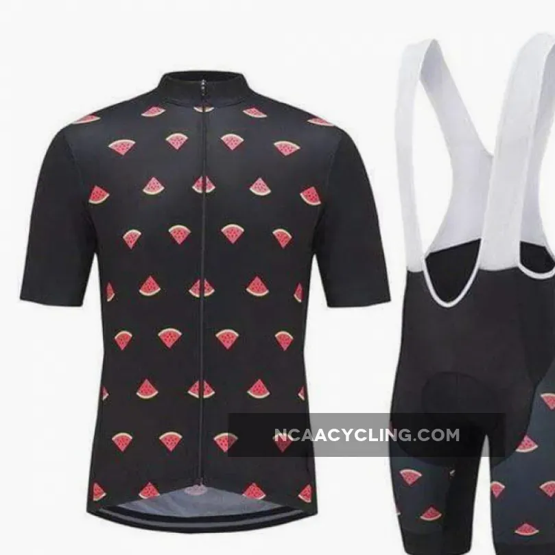 Watermelon Black Bib Cycling Kit Brand New