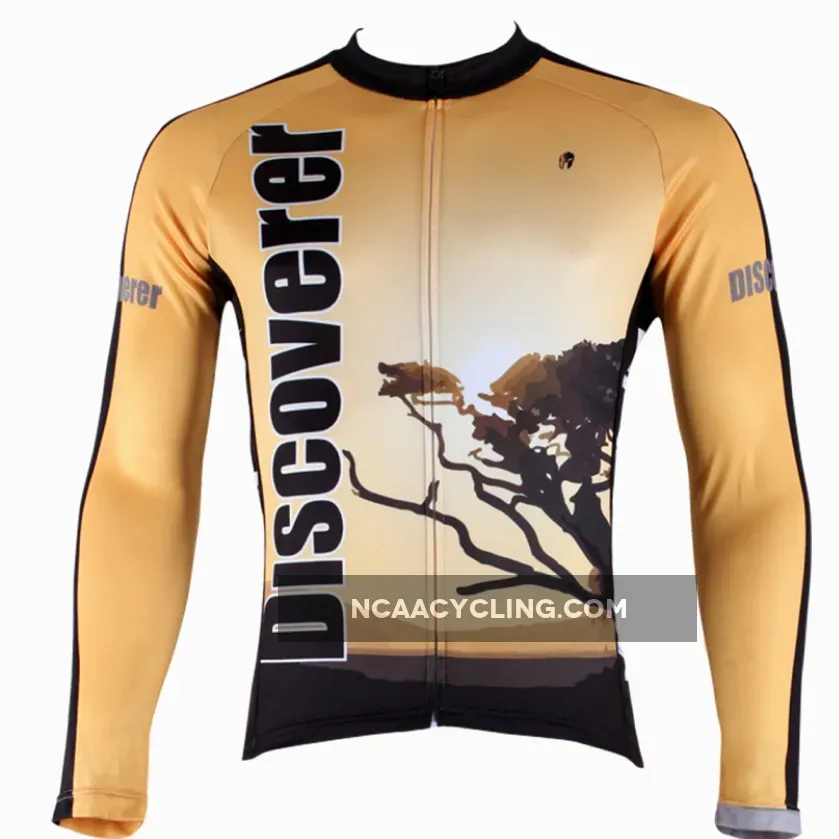 Ilpaladino Dusk Steppes Men's Long/Short-sleeve Cycling Bike jersey T-shirt Summer Spring Autumn Road Bike Wear Mountain Bike MTB Clothes Sports Apparel Top NO.300