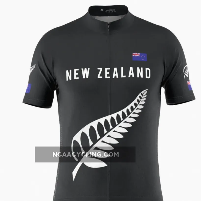 Men's New Zealand Silver Fern Pro Cycling Jersey New Zealand Fern