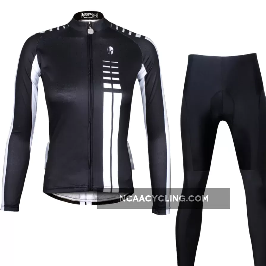 Ilpaladino Woman White striped Black Cool Short/long-sleeve Cycling Suit Apparel Outdoor Sports Gear Leisure Biking T-shirt Kit NO.646
