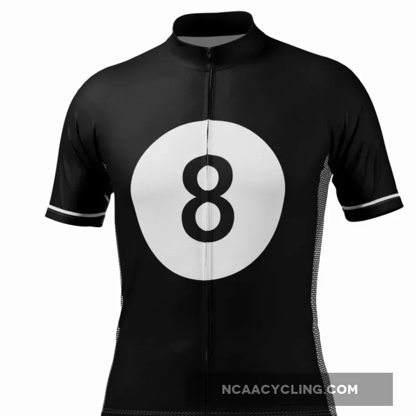 Men's Magic 8-Ball Black Short Sleeve Cycling Jersey, Magic 8 Online