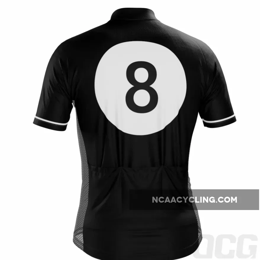 Men's Magic 8-Ball Black Short Sleeve Cycling Jersey, Magic 8 Online